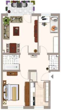 Foto - Wohnung zum Mieten in Mönchengladbach 629,00 € 68.9 m²