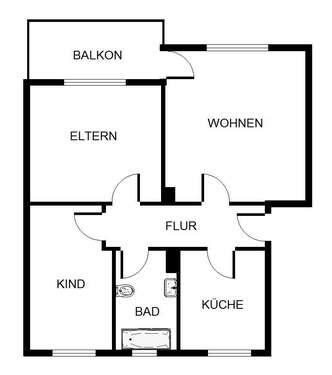 Foto - Wohnung zum Mieten in Gelsenkirchen 439,00 € 62.58 m²
