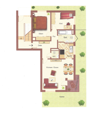 Foto - Wohnung zum Kaufen in Massenbachhausen 235.000,00 € 78 m²