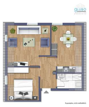 Foto - Wohnung zum Mieten in Bochum 450,00 € 40 m²