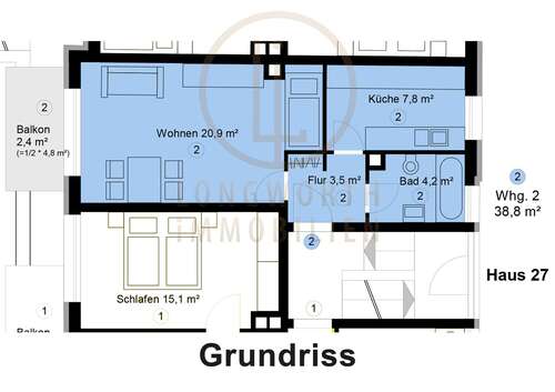 Foto - Wohnung zum Kaufen in Nürnberg 149.000,00 € 38.8 m²