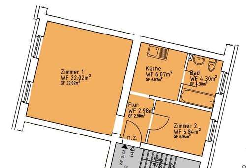 Foto - Wohnung zum Mieten in Mittenwalde 516,00 € 43 m²