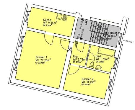 Foto - Wohnung zum Mieten in Mittenwalde 655,00 € 53 m²
