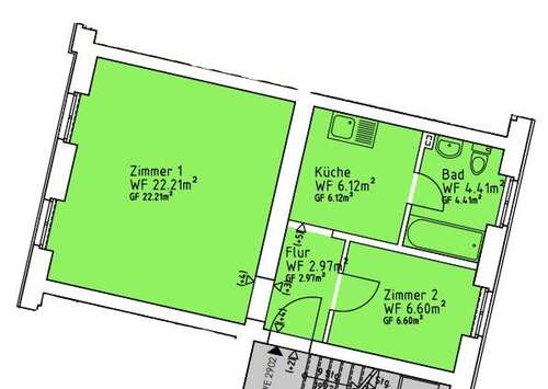 Foto - Wohnung zum Mieten in Mittenwalde 504,00 € 42 m²