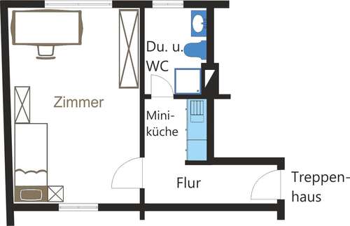 Foto - Wohnung zum Mieten in Geislingen 414,95 € 31.3 m²