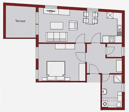 Foto - Wohnung zum Mieten in Volkach 725,00 € 69 m²