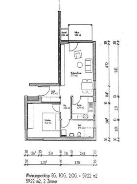 Foto - Wohnung zum Kaufen in Überlingen 299.500,00 € 59.22 m²