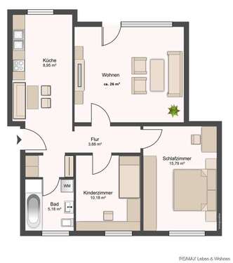 Foto - Wohnung zum Kaufen in Dachau 385.000,00 € 80 m²