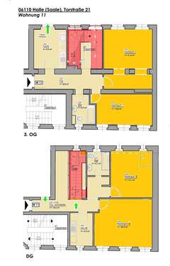Foto - Wohnung zum Mieten in Halle 1.120,00 € 118.8 m²