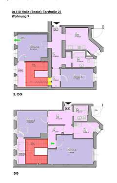 Foto - Wohnung zum Mieten in Halle 980,00 € 103.8 m²