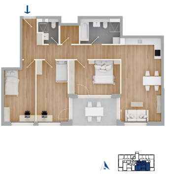 Foto - Wohnung zum Mieten in Endingen 1.600,00 € 100.72 m²