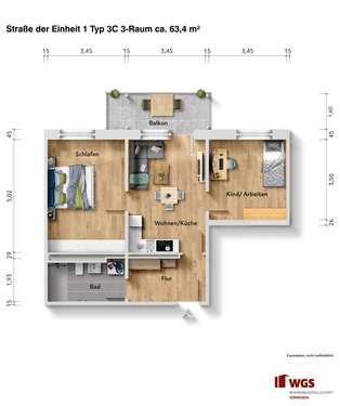 Foto - Wohnung zum Mieten in Sömmerda 748,00 € 63 m²