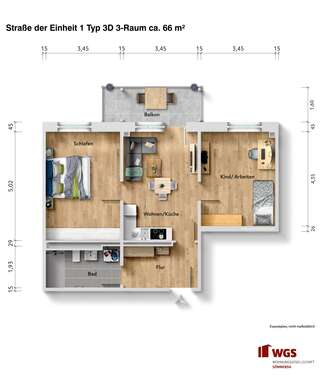 Foto - Wohnung zum Mieten in Sömmerda 779,00 € 66 m²