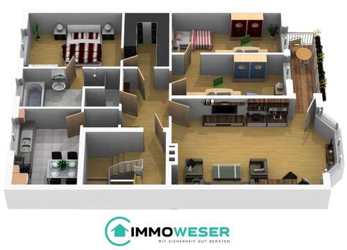 Foto - Wohnung zum Kaufen in Bremen 309.000,00 € 105.7 m²