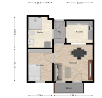 Wohnung zum Kaufen in Teltow 150.000,00 € 40.38 m²