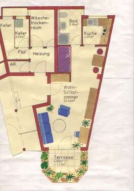 Foto - Wohnung zum Mieten in Marktheidenfeld 420,00 € 39.1 m²