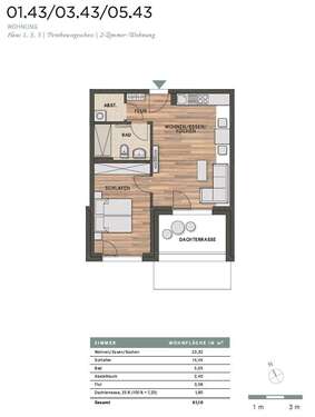 Foto - Wohnung zum Mieten in Villingen-Schwenningen 610,00 € 51.1 m²