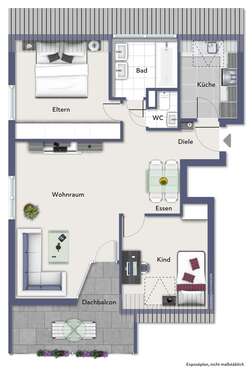 Foto - Wohnung zum Kaufen in Schorndorf 222.000,00 € 61 m²