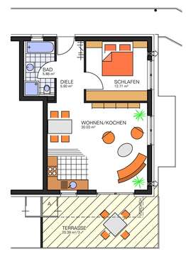 Foto - Wohnung zum Mieten in Schwäbisch Hall 700,00 € 61.3 m²