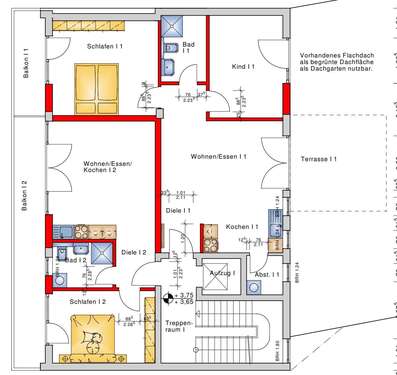 Foto - Wohnung zum Mieten in Worms 1.090,00 € 91 m²