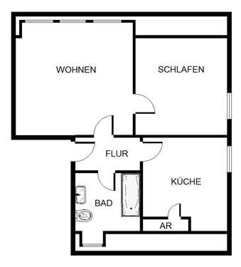 Foto - Wohnung zum Mieten in Bergkamen 216,46 € 48.45 m²