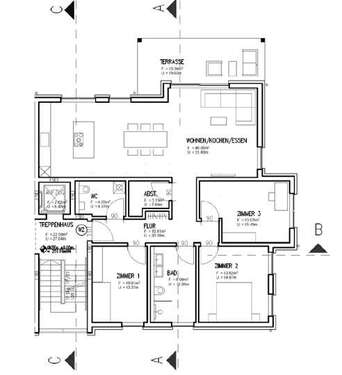 Foto - Wohnung zum Mieten in Homburg 1.500,00 € 118.98 m²