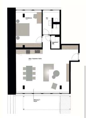 Foto - Wohnung zum Mieten in Aachen 1.042,60 € 80.2 m²