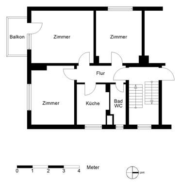 Foto - Wohnung zum Mieten in Bremerhaven 397,00 € 63.88 m²