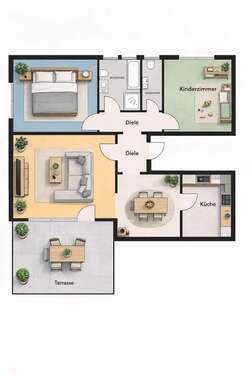 Foto - Wohnung zum Mieten in Marsberg 710,00 € 77.8 m²