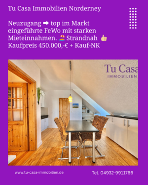 Foto - Wohnung zum Kaufen in Norderney 450.000,00 € 48 m²