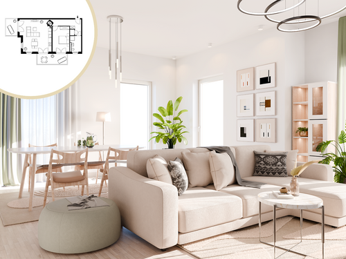 Foto - Wohnung zum Kaufen in Egelsbach 389.000,00 € 75.52 m²