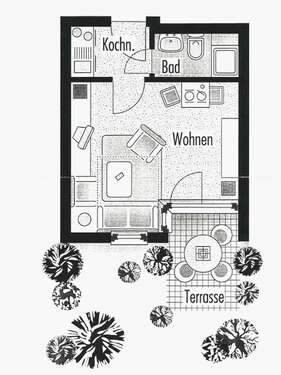 Foto - Wohnung zum Mieten in Nürtingen 370,00 € 29 m²