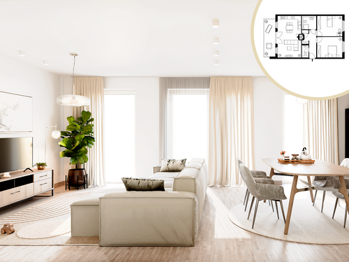 Foto - Wohnung zum Kaufen in Egelsbach 429.000,00 € 81.92 m²