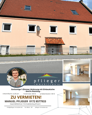 Foto - Wohnung zum Mieten in Pleinting 300,00 € 35 m²