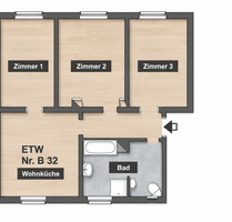 Wohnung zum Kaufen in Zwenkau 117.500,00 € 60 m²
