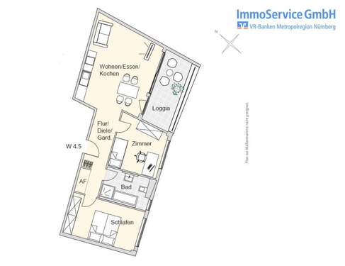Foto - Wohnung zum Kaufen in Nürnberg 482.721,00 € 75.12 m²