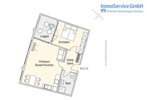 Foto - Wohnung zum Kaufen in Nürnberg 369.828,00 € 59.93 m²