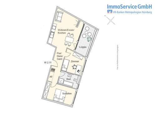 Foto - Wohnung zum Kaufen in Nürnberg 463.566,00 € 75.12 m²