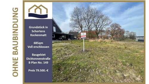 Foto - Grundstück zu verkaufen in Schortens 79.000,00 € 685 m²