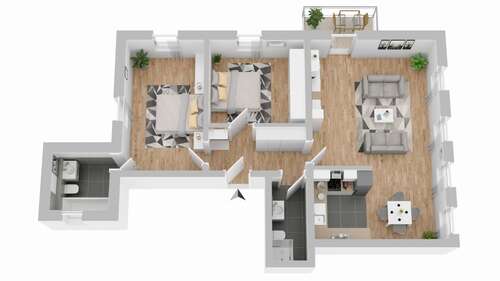 Foto - Wohnung zum Mieten in Dresden 999,00 € 83.28 m²