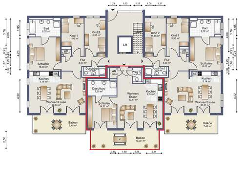 Foto - Wohnung zum Mieten in Bochum 975,00 € 71.45 m²