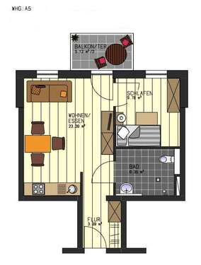 Foto - Wohnung zum Mieten in Ludwigshafen 600,00 € 45.62 m²