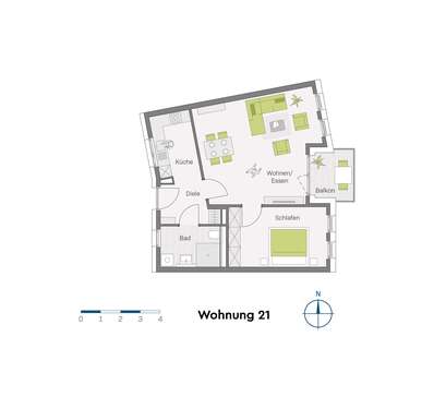 Foto - Wohnung zum Kaufen in Müllheim-Niederweiler 379.700,00 € 66.6 m²