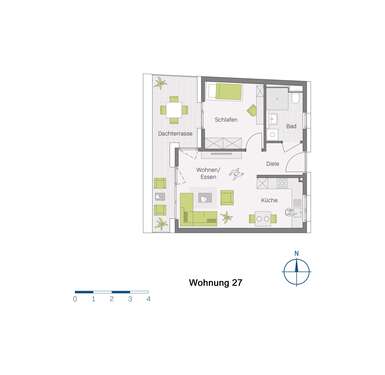 Foto - Wohnung zum Kaufen in Müllheim-Niederweiler 309.400,00 € 53.1 m²