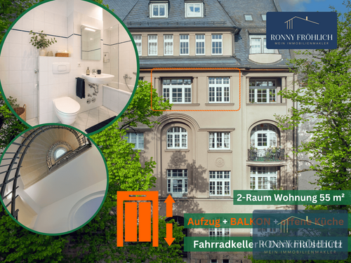 Foto - Wohnung zum Kaufen in Chemnitz 69.000,00 € 54.5 m²