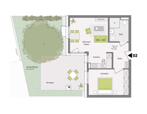 Foto - Wohnung zum Kaufen in Aldingen 299.800,00 € 60.2 m²