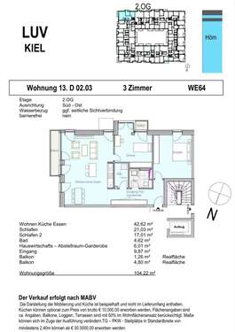 Foto - Wohnung zum Kaufen in Kiel 425.000,00 € 104.22 m²