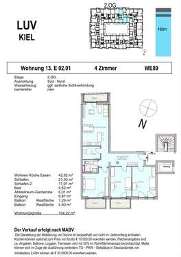 Foto - Wohnung zum Kaufen in Kiel 460.000,00 € 104.22 m²