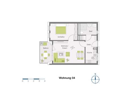 Foto - Wohnung zum Kaufen in Müllheim-Niederweiler 328.600,00 € 59.2 m²