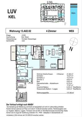Foto - Wohnung zum Kaufen in Kiel 822.000,00 € 117.48 m²